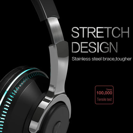 Super Bass Gaming Headsets RGB Lights Effect Wireless Bluetooth Headphones HIFI Sound Noise Reduction Gamer Earphones in HD Mic