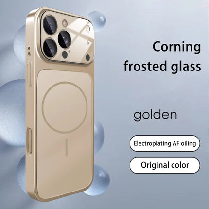 Original Glass Nano Matte Case For iPhone 17 Magnetic For Magsafe Wireless Charging Anti-Drop Phone Case