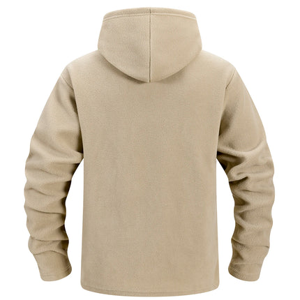 Winter Hunting Men’s Fleece Jacket Warm Coats Polar Outdoor Hoodie Jacket Multi-Pocket Casual Full Zip Sport Hiking Coat S-XXXL