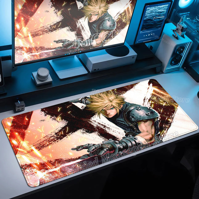 90x40 FINAL FANTASY VII Lockhart Large Mousepad Xxl Gaming Accessories Gamer Keyboard Desk Mat PC Accessories E-Sports Mouse Pad