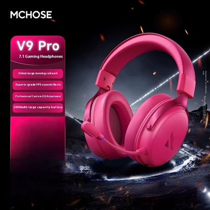 Mchose V9 Pro Gaming Headset Overhead Wireless Bluetooth Computer Gaming Headphones With Microphone Portable Audio Video Devices