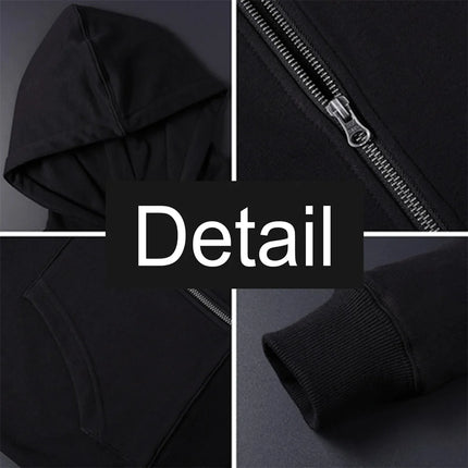 2025 Autumn/Winter Sweatshirt Jacket Office Commuter Men's Hoodie Gsxr Superbike Motorcycle Warm Jacket Zipper Hoodie