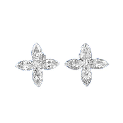 2025 spring/summer new s925 silver gold-plated heart-shaped brushed small earrings, fashionable and versatile