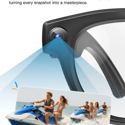 LIGE AI Smart Glasses 4K HD Camera 32GB Memory BT Call Voice Assistant Translate Touch Control Music Player sunglasses Men Women