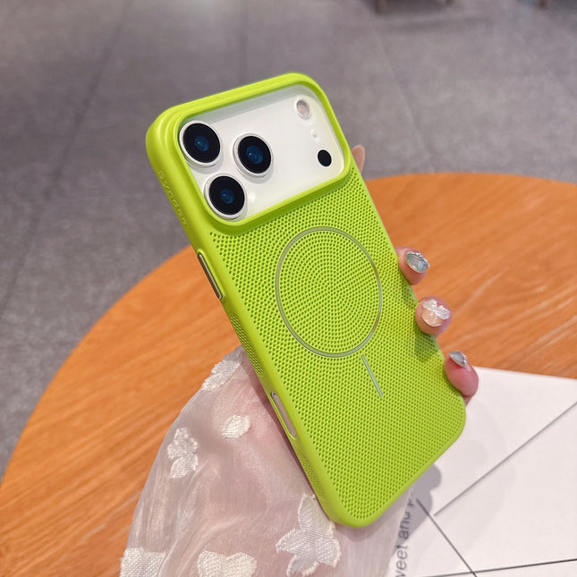 Cooling Heat Dissipation Magnetic Phone Case for iPhone 17 16 15 14 13 12 11 Pro Max Plus 17Pro Breathable Shockproof Back Cover