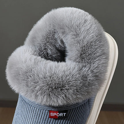 BASATU Winter Women Shoes Casual House Shoes For Men Outdoor Warm Cotton Shoes For Male Indoor Female Plush Snow Boots