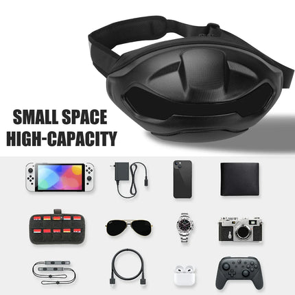 Cool Toothless style Satchel LED Screen Display APP Control Riding Drop Leg Side Bag Waterproof Dynamic Screen Shoulder Bags