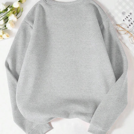 Autumn Womans Halloween Sweatshirts Coffee Lover Printing Hoodies Fleece Comfortable Crewneck Pullover Fashion Female Clothes