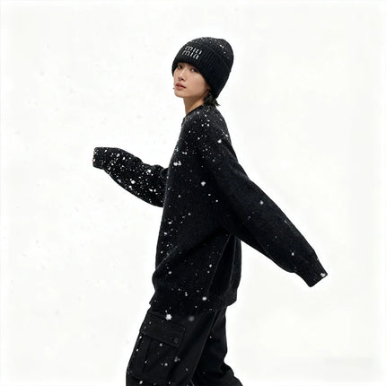 Winter Hats For Women Luxury Rhinestone Letters Fashion Cap Warm Hat Real Rabbit Fur Wool Skullies Beanies Knit Hats for Men