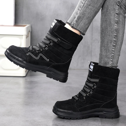 New winter women's boots: waterproof snow boots with cotton, warm, fashionable and comfortable cotton shoes for women