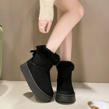 Winter Women Shoes Fashion High Top Cotton Shoes Plush Warm Snow Boots Winter Boots for Women Outdoor Non Slip Platform Boot