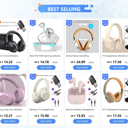 20 H Play Bluetooth Headphones with Large Earmuffs Wireless Earphones with Bass Noise Cancelling and Mic TF-card Support Helmet