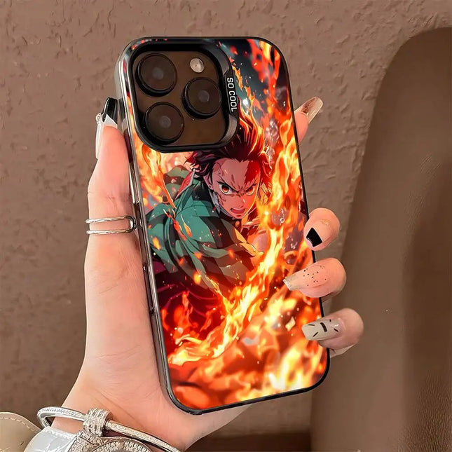Demon Slayer Eyes Phone Case For iPhone 17   Matte Shockproof Back Anti Fall Matte Cover