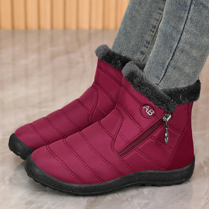 2025Winter Shoes for Women New Fashion Round Toe Designer Snow Boots Daily Home Leisure Waterproof Mother Cotton Shoes for Women