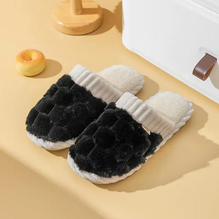 Winter Footwear Flat New Autumn Women Indoor Home Non Slip Versatile House Shoes Warm Plush Cotton Slippers TG06