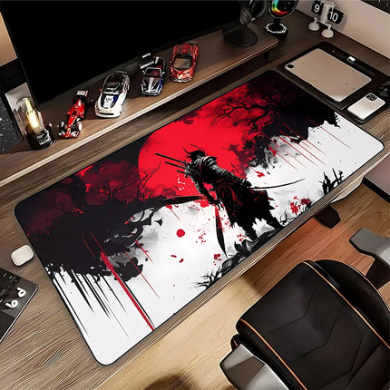 Japanese Great Wave Off/Chinese Style Dragon Mouse Pad for Gamer Setup Gaming Mousepad Rubber Keyboard Pads Pc Desk Mat 50x100cm