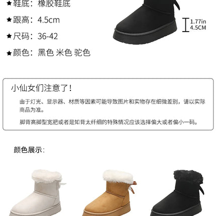 Winter Women Shoes Fashion High Top Cotton Shoes Plush Warm Snow Boots Winter Boots for Women Outdoor Non Slip Platform Boot