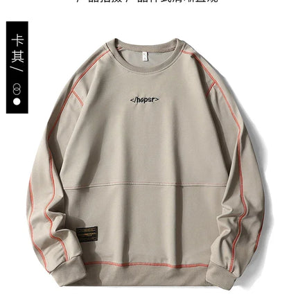 Men Sweatshirt Hoodies Harajuku Hip Hop Streetwear Casual Men's Pullover Hoodie Spring Autumn Patchwork Sweatshirts Mend