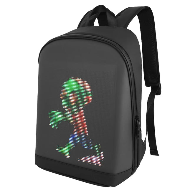 New Loy-S Led Motorcycle Backpack Luminous Display Screen Waterproof Diy Pattern Remote Operation Motorcycle Riding Backpack
