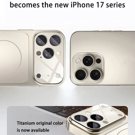Original Glass Nano Matte Case For iPhone 17 Magnetic For Magsafe Wireless Charging Anti-Drop Phone Case