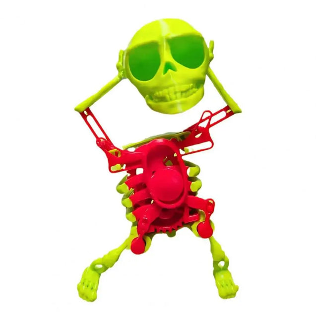 Dancing Skeleton Toys Clockwork Fun Little Toy Ornaments Creative Stress Relief Desktop Toys Gift For Friends Halloween Ornament