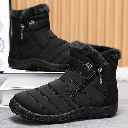 2025Winter Shoes for Women New Fashion Round Toe Designer Snow Boots Daily Home Leisure Waterproof Mother Cotton Shoes for Women