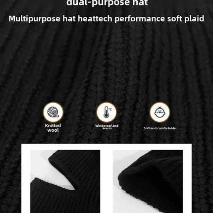 Beanies Men Winter Hat Women Knitted Hats For Men Cap Winter Beanie Caps Gorro Thick Warm Brimless Fur Bonnet Mens