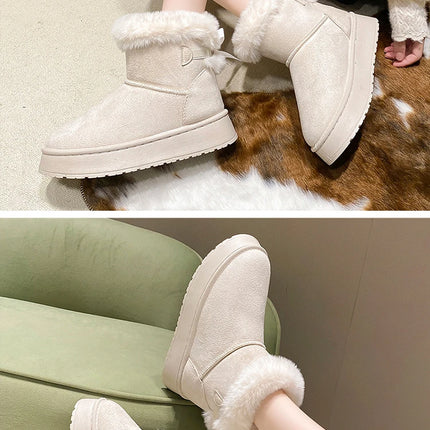 Winter Women Shoes Fashion High Top Cotton Shoes Plush Warm Snow Boots Winter Boots for Women Outdoor Non Slip Platform Boot
