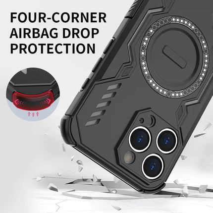 Tough Armor Heat Dissipation Phone Case For iPhone 17  Cover Magnetic Shockproof Shell Cases