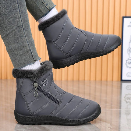 2025Winter Shoes for Women New Fashion Round Toe Designer Snow Boots Daily Home Leisure Waterproof Mother Cotton Shoes for Women
