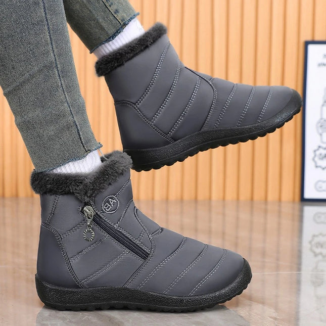 2025Winter Shoes for Women New Fashion Round Toe Designer Snow Boots Daily Home Leisure Waterproof Mother Cotton Shoes for Women