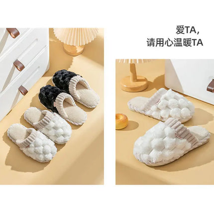 Winter Footwear Flat New Autumn Women Indoor Home Non Slip Versatile House Shoes Warm Plush Cotton Slippers TG06