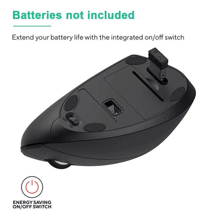 Wireless Bluetooth Vertical Mouse 800 1200 1600 DPI 6 Button Personalised Side Grip Ergonomic 2.4G Mute Gaming PC Computer Mouse