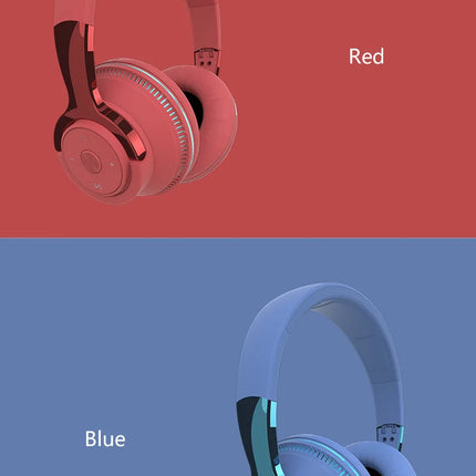 Super Bass Gaming Headsets RGB Lights Effect Wireless Bluetooth Headphones HIFI Sound Noise Reduction Gamer Earphones in HD Mic