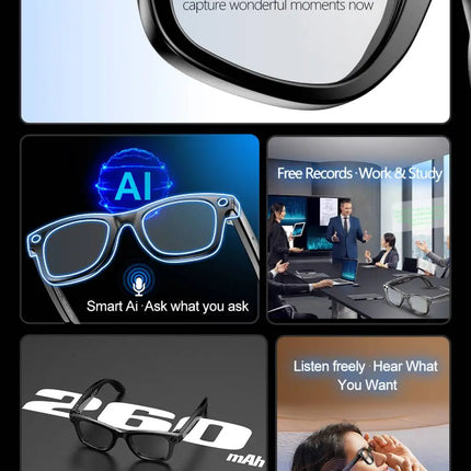 2025 New For Xiaomi Smart Glasses Photography Video AI Intelligent Interactive Translation Smart Sunglasses IOS Andirod Glasses
