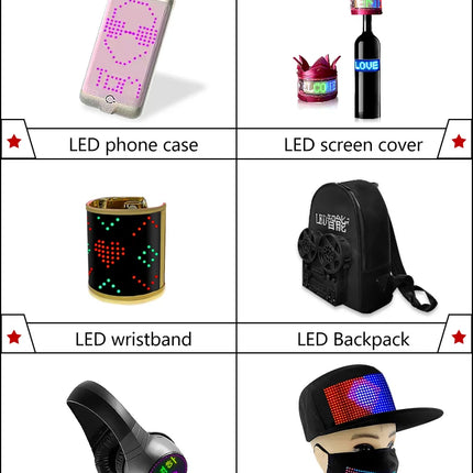 Knight LED Motorcycle Backpack for Men, LED Backpack With DIY Programmable Full Color Screen, Hard Shell Waterproof Helmet Bag