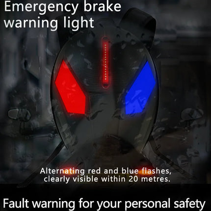 Knight LED Motorcycle Backpack for Men, LED Backpack With DIY Programmable Full Color Screen, Hard Shell Waterproof Helmet Bag