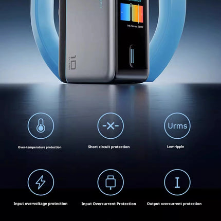 CukTech 10 Ultra GaN Charger 120W MAX Power Adaptor Adaptive Fast Charge Digital Display Mobile Phone Charger Original PD2.0 3.0