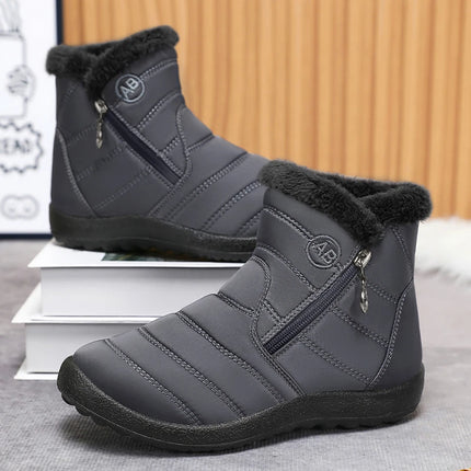 2025Winter Shoes for Women New Fashion Round Toe Designer Snow Boots Daily Home Leisure Waterproof Mother Cotton Shoes for Women