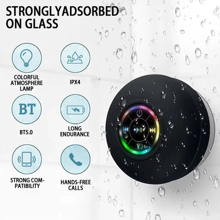 Xiaomi Mini Bluetooth Speaker Shower Subwoofer Waterproof Handsfree Loudspeaker With Suction Cup Mic For Bathroom Pool Beach Car