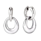 silver earrings B