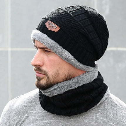 Winter Hats For Men Skullies Beanie Hat Winter Cap Men Women Wool Scarf Caps Balaclava Mask Bonnet Knitted Hat Gorras